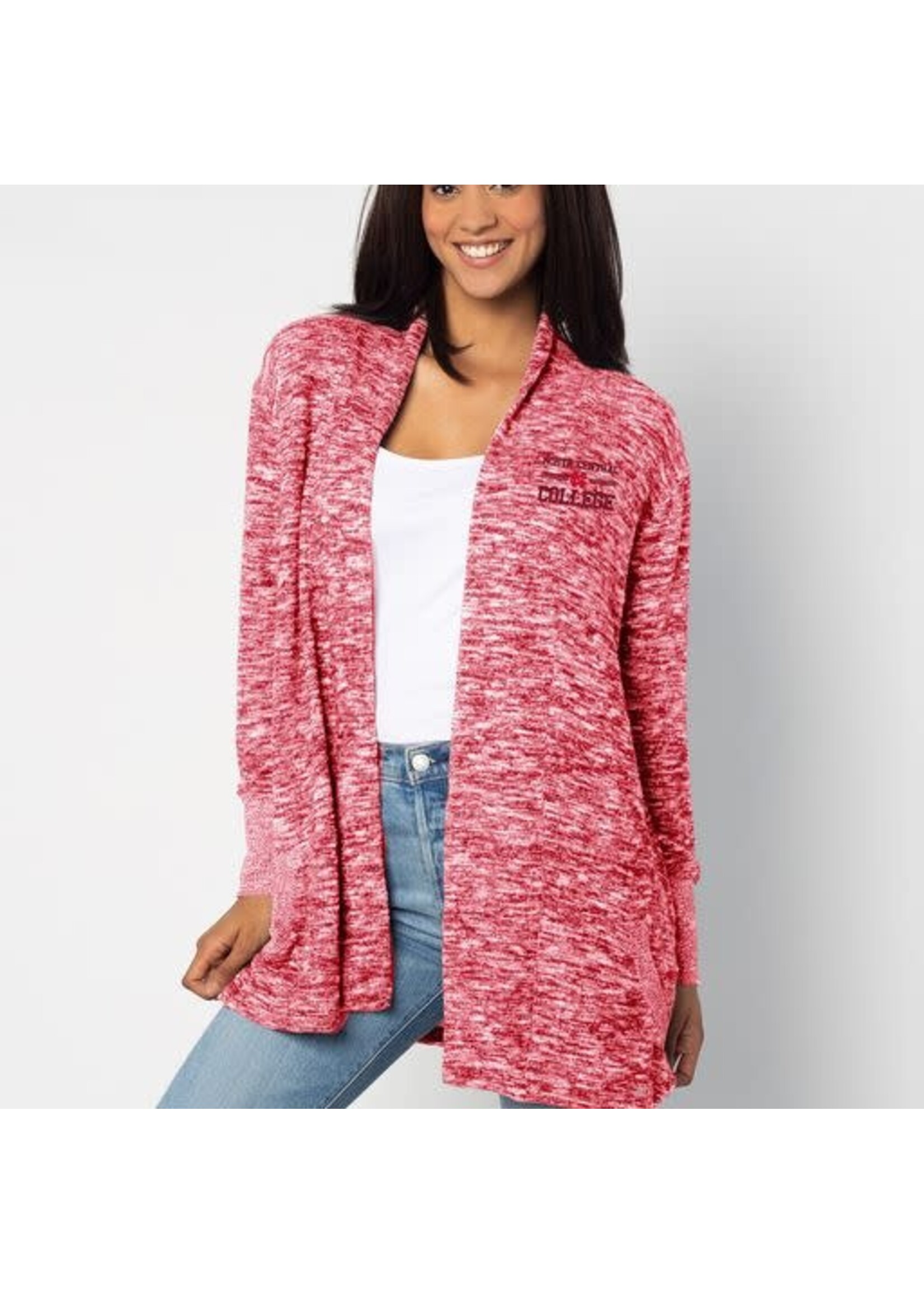 Chicka-d Chicka-d Campus Cardigan  Red Heather
