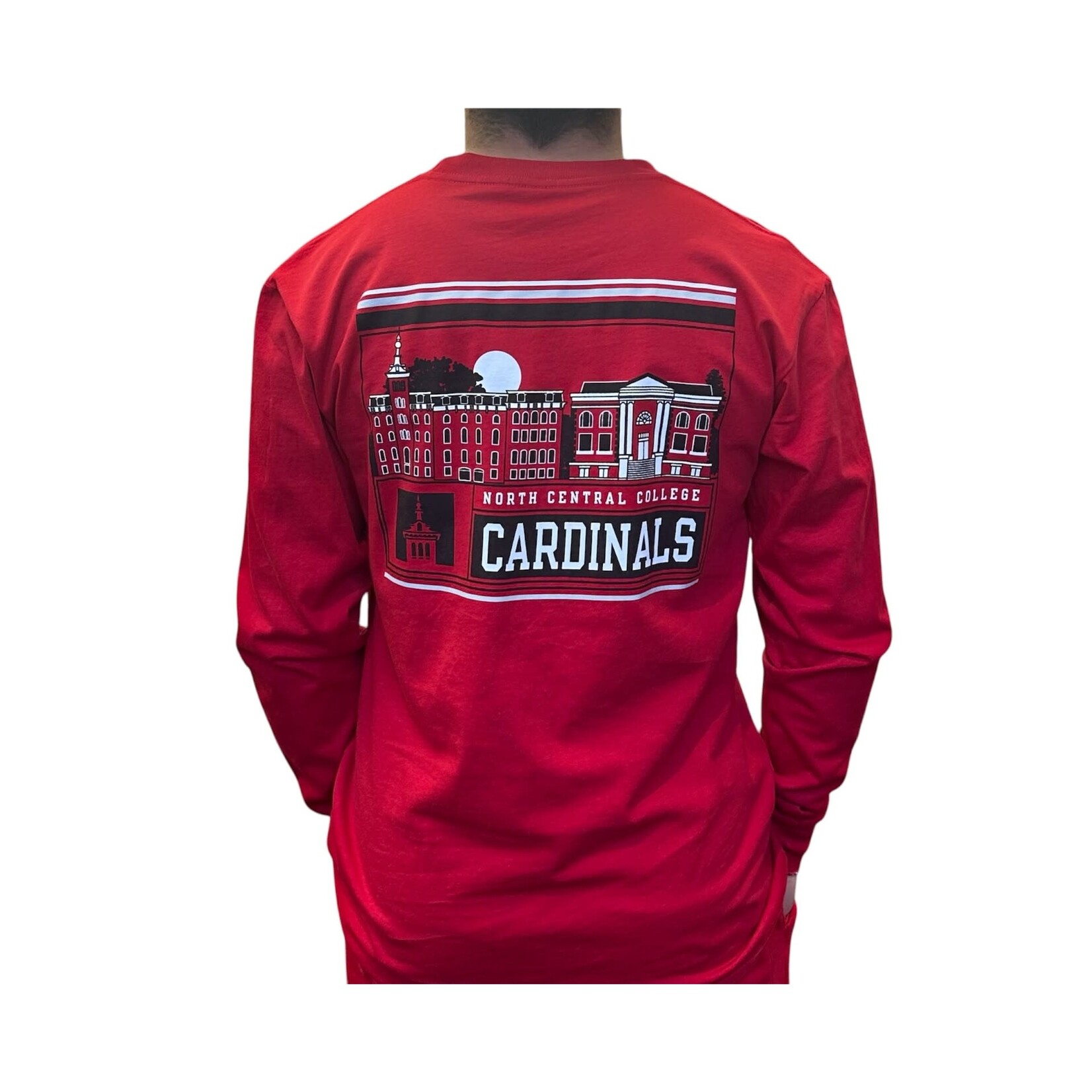 Image One Campus Built Soft Washed Red Tee Long Sleeve