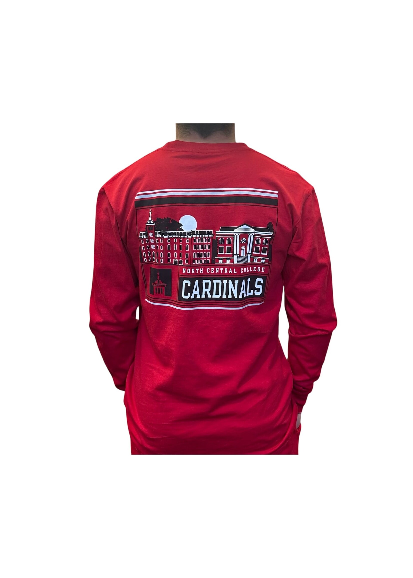Image One Campus Built Soft Washed Red Tee Long Sleeve