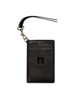 Jardine Associates Jardine Black Leather ID lanyard