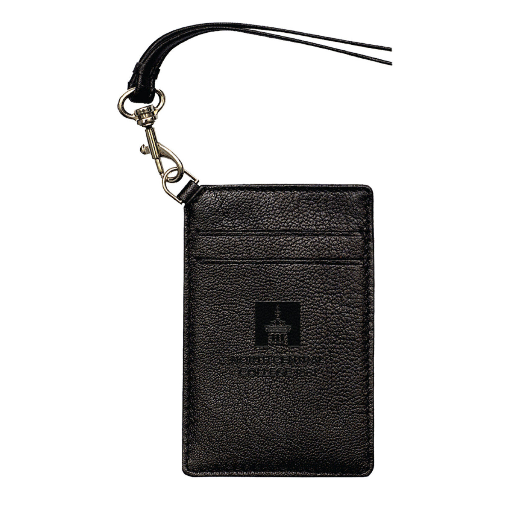 Jardine Associates Jardine Black Leather ID lanyard