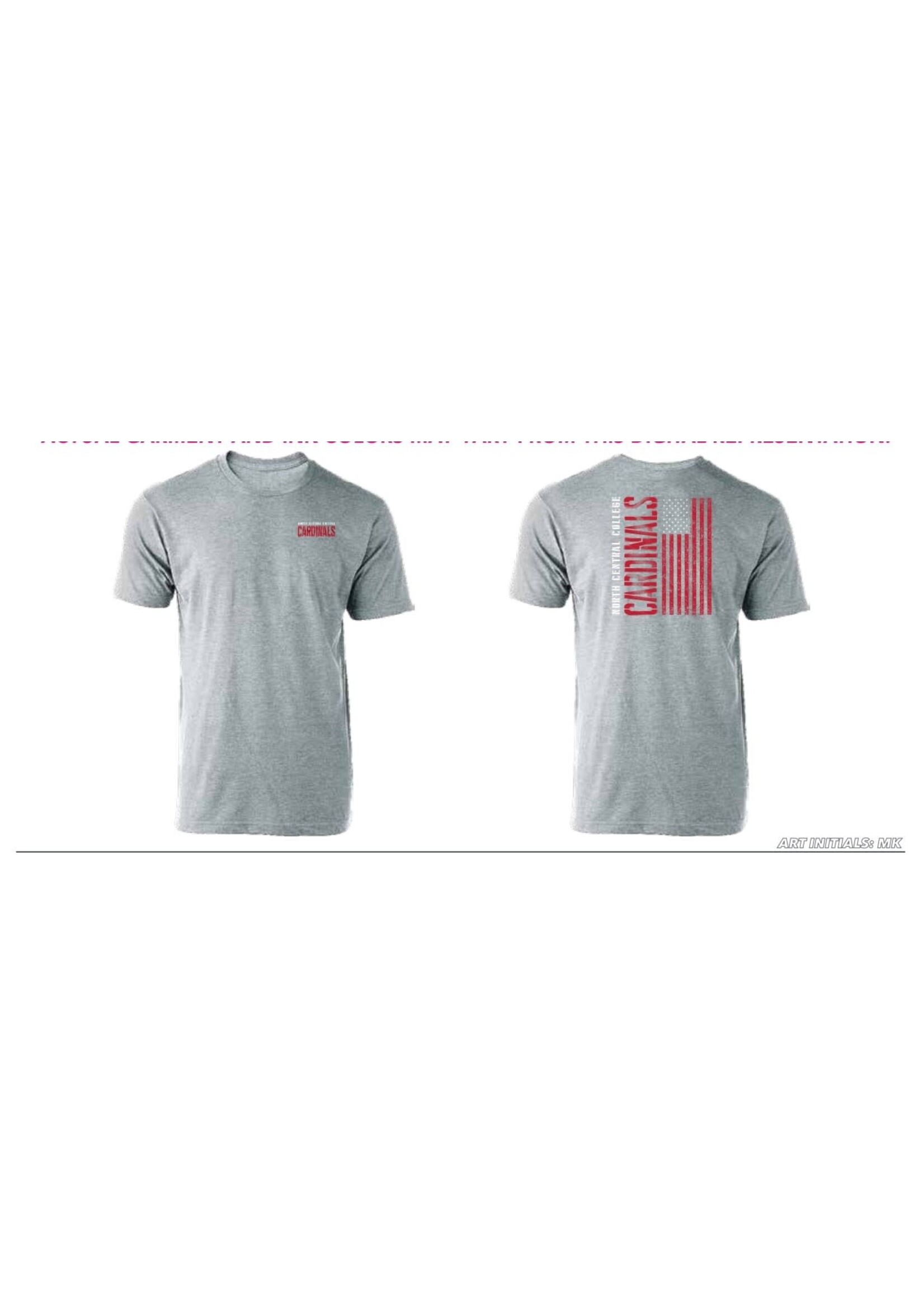 College House Cardinals Flag Shirt in fine knit jersey