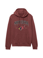 League / Legacy League Weathered Fleece Hood w/ Cardinal - Syrah