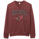 League / Legacy League Weathered Fleece Crew  w/ Cardinal Heather Syrah