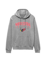 League / Legacy League Weathered Fleece Hood w/cardinal - heather smoked pearl