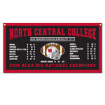 Collegiate Pacific Collegiate Pacific  2024 National Championship Flock Banner (24NCC02) 18 x 36 w/Scores