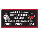 Collegiate Pacific Collegiate Pacific  2024 National Championship Flock Plus 18x36 Banner (24NCC04) w/ 3 YEAR Title