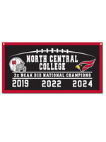 Collegiate Pacific Collegiate Pacific  2024 National Championship Flock Plus 18x36 Banner (24NCC04) w/ 3 YEAR Title