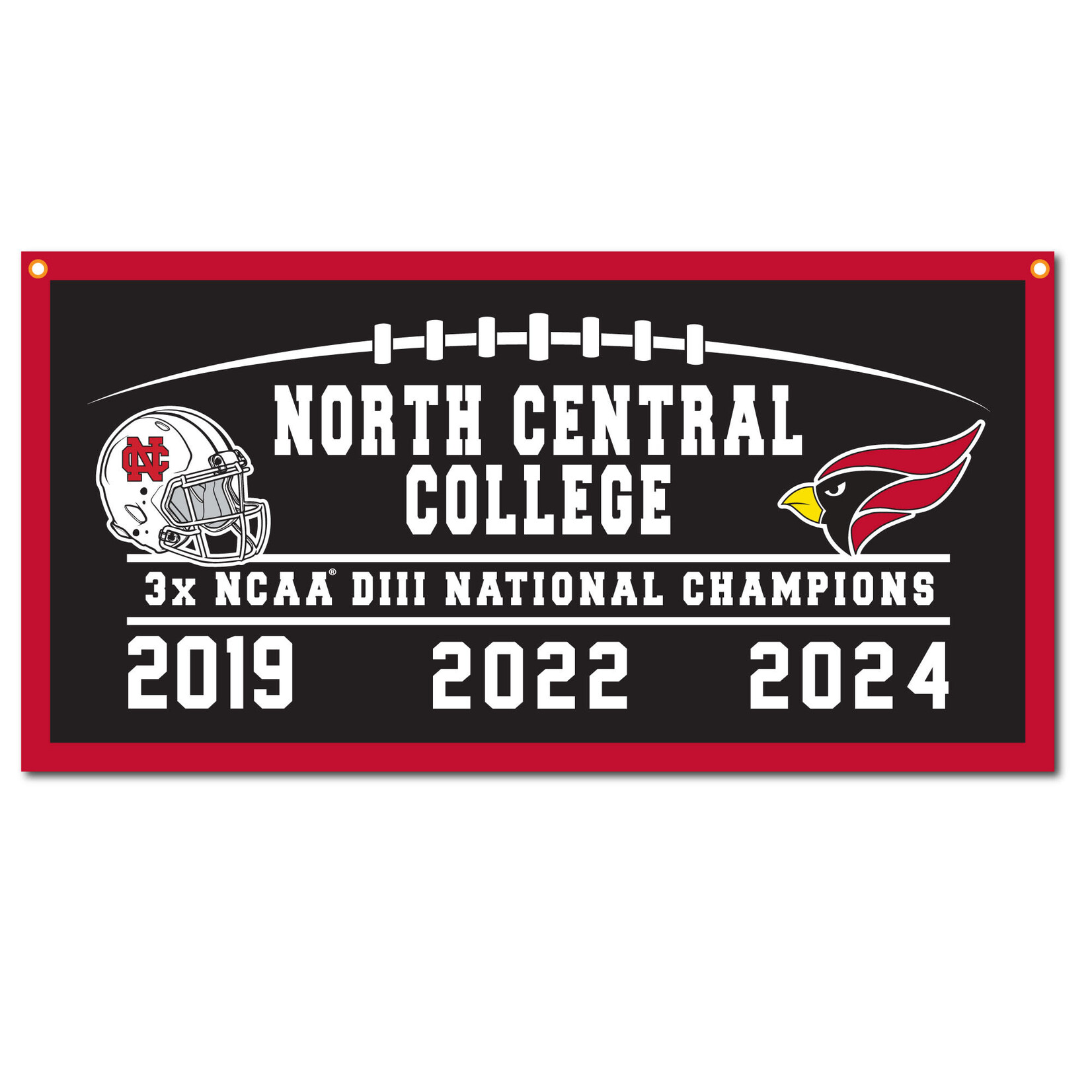 Collegiate Pacific Collegiate Pacific  2024 National Championship Flock Plus 18x36 Banner (24NCC04) w/ 3 YEAR Title