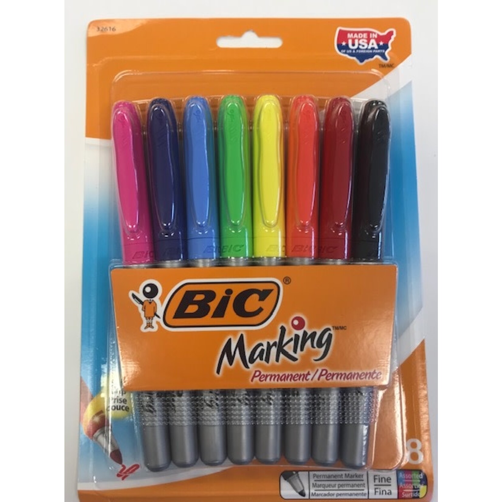 BIC BIC Marking Pocket Permanent Marker Asst Fine 8pk