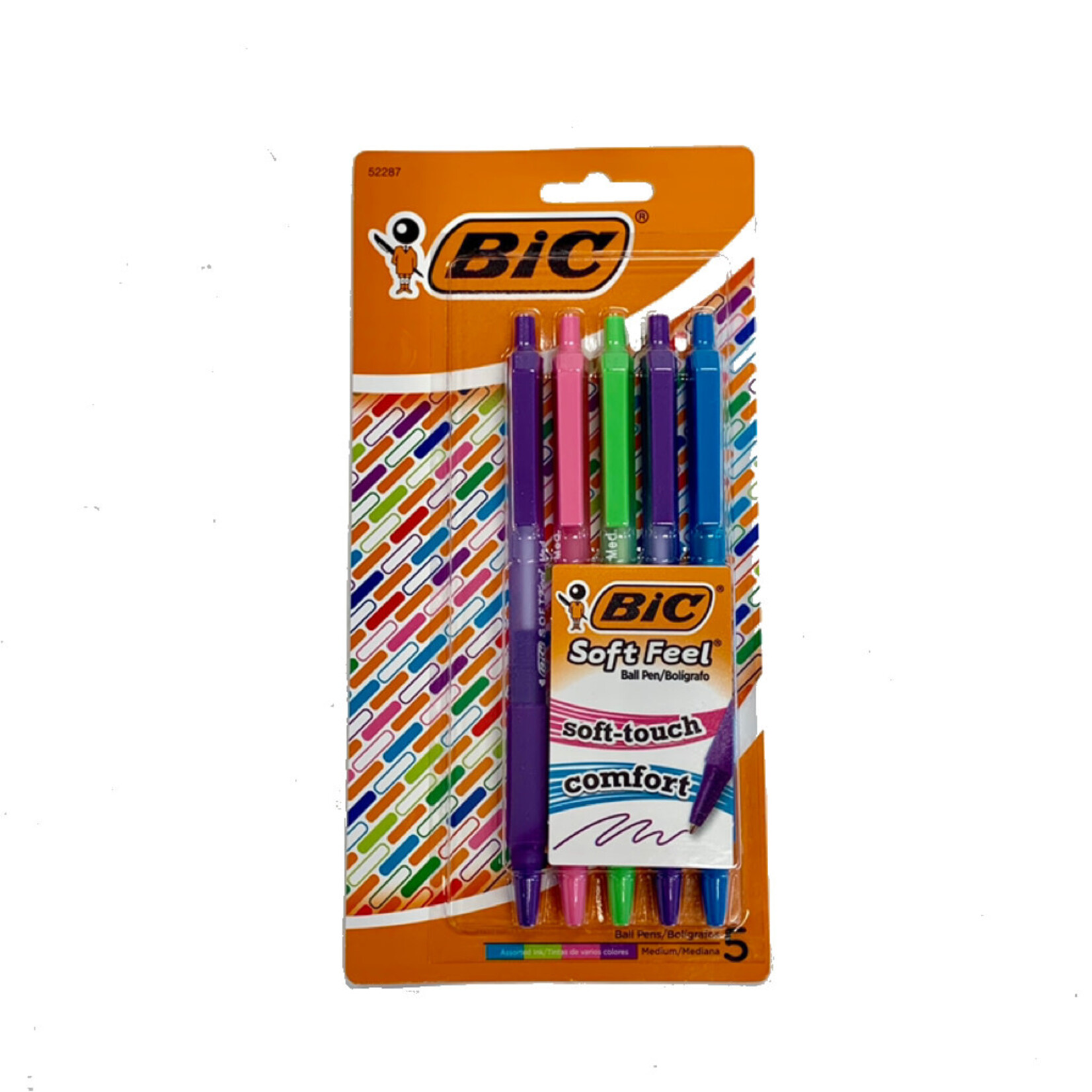 BIC BIC Soft  Retractable Ballpoint 1.0mm 5pk