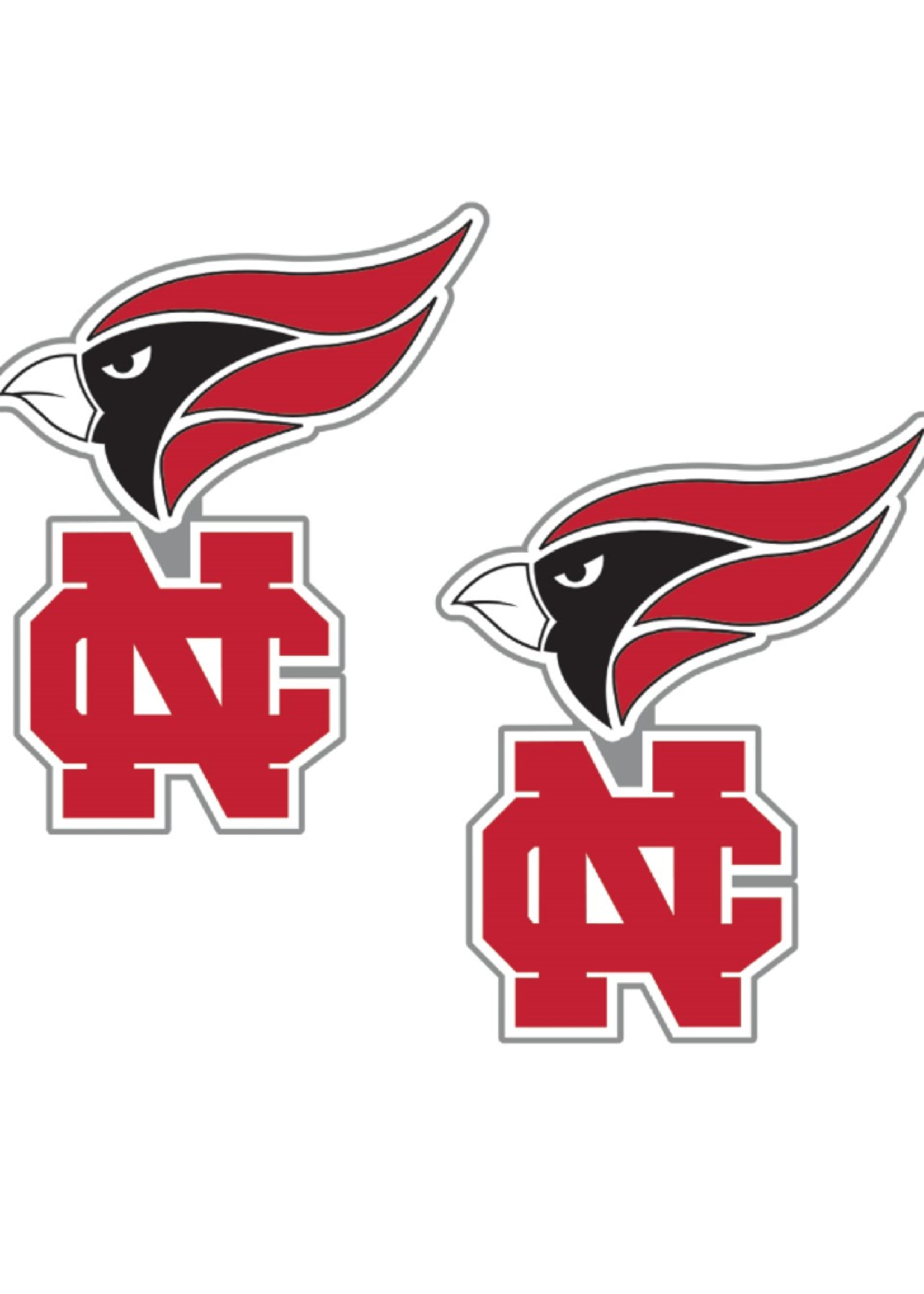 Neil Enterprises Dangling North Central College Cardinal NC Earrings