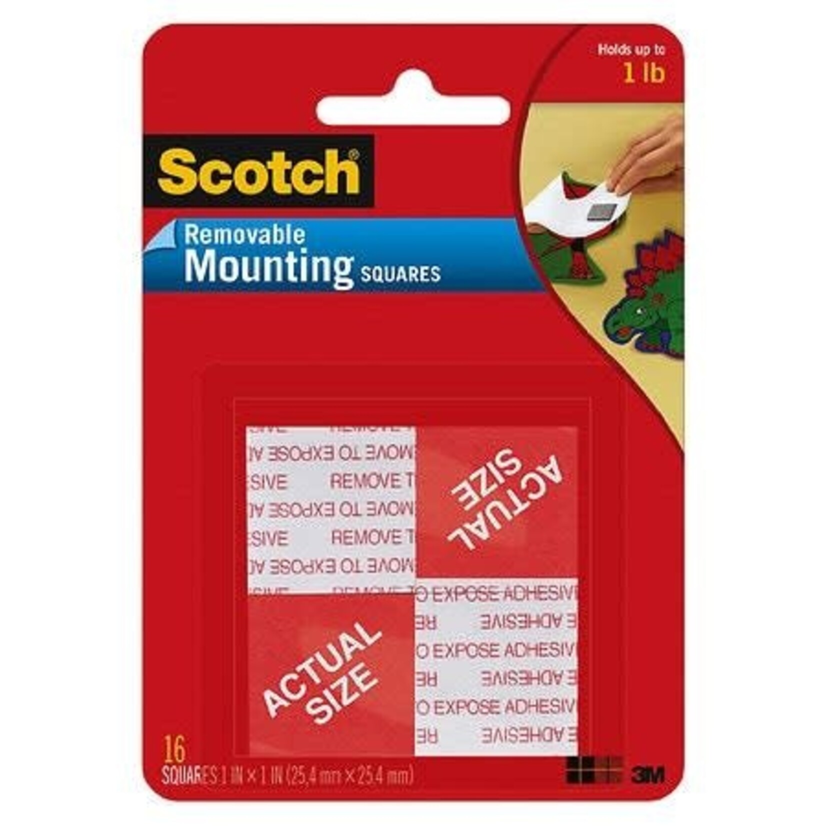 Scotch Scotch Removable Mounting Squares 16pk