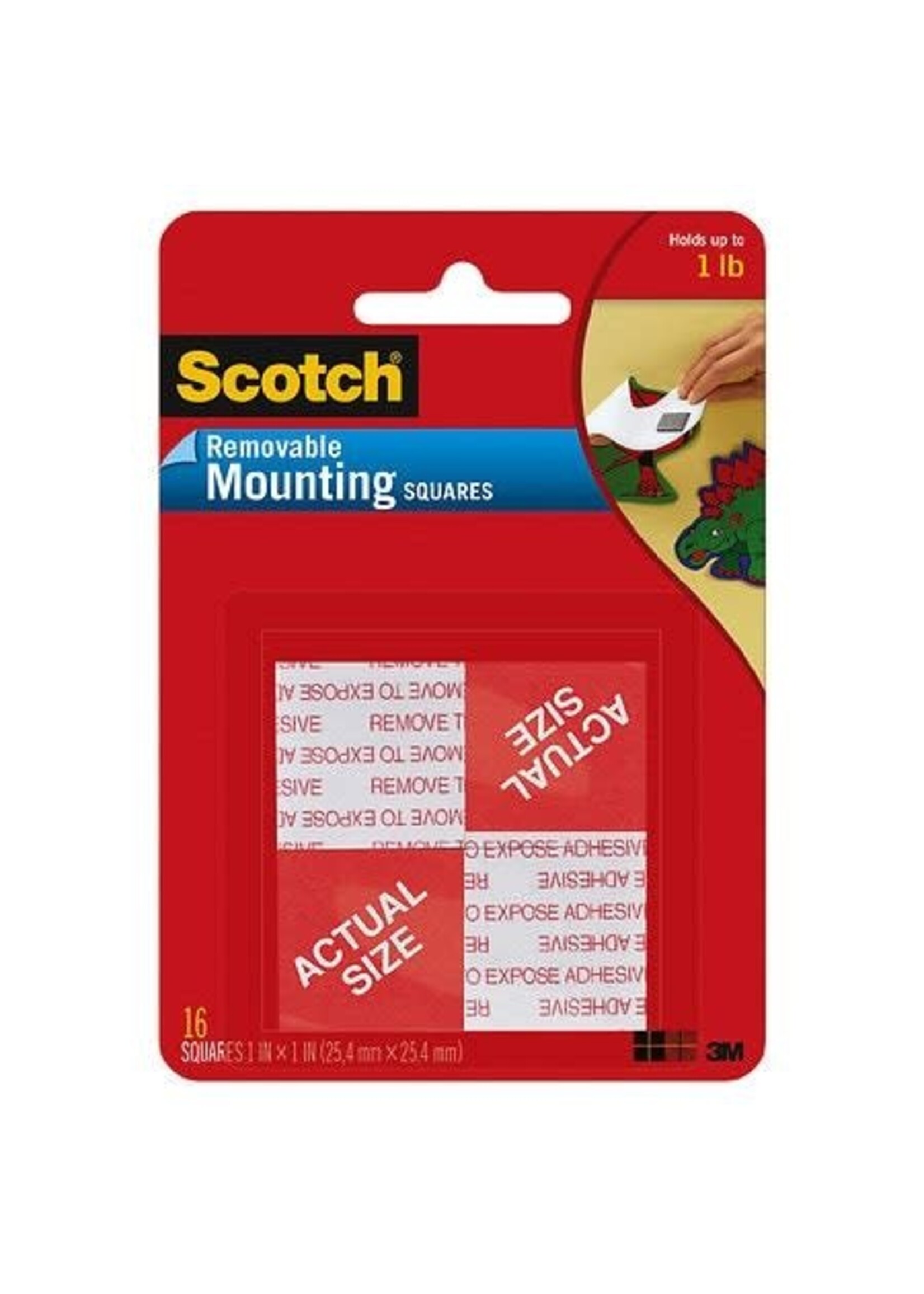 Scotch Scotch Removable Mounting Squares 16pk
