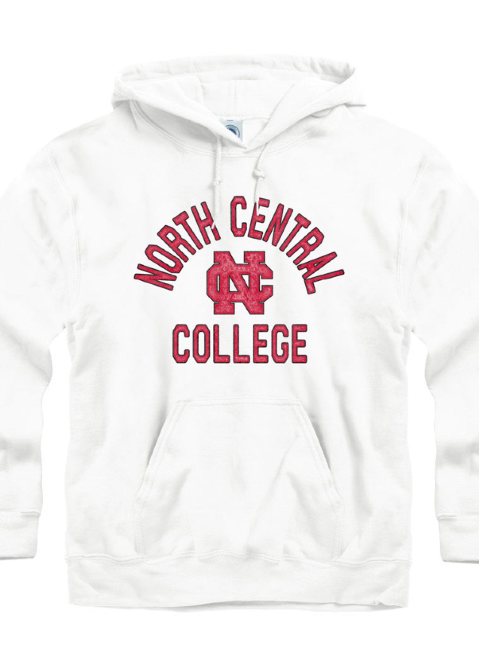 New Agenda Unisex White Hoodie with Distressed print