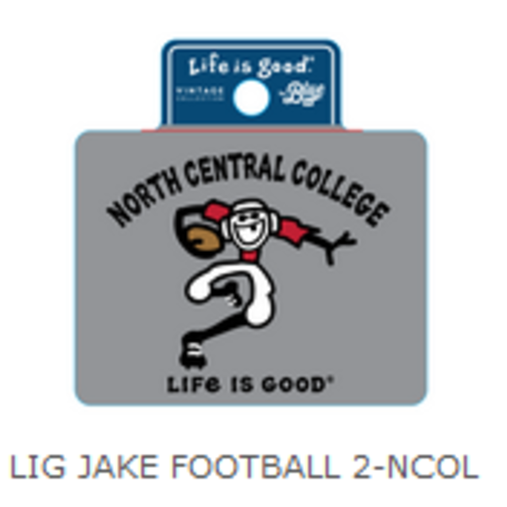 Life is Good Life is Good Jake Football Sticker #2