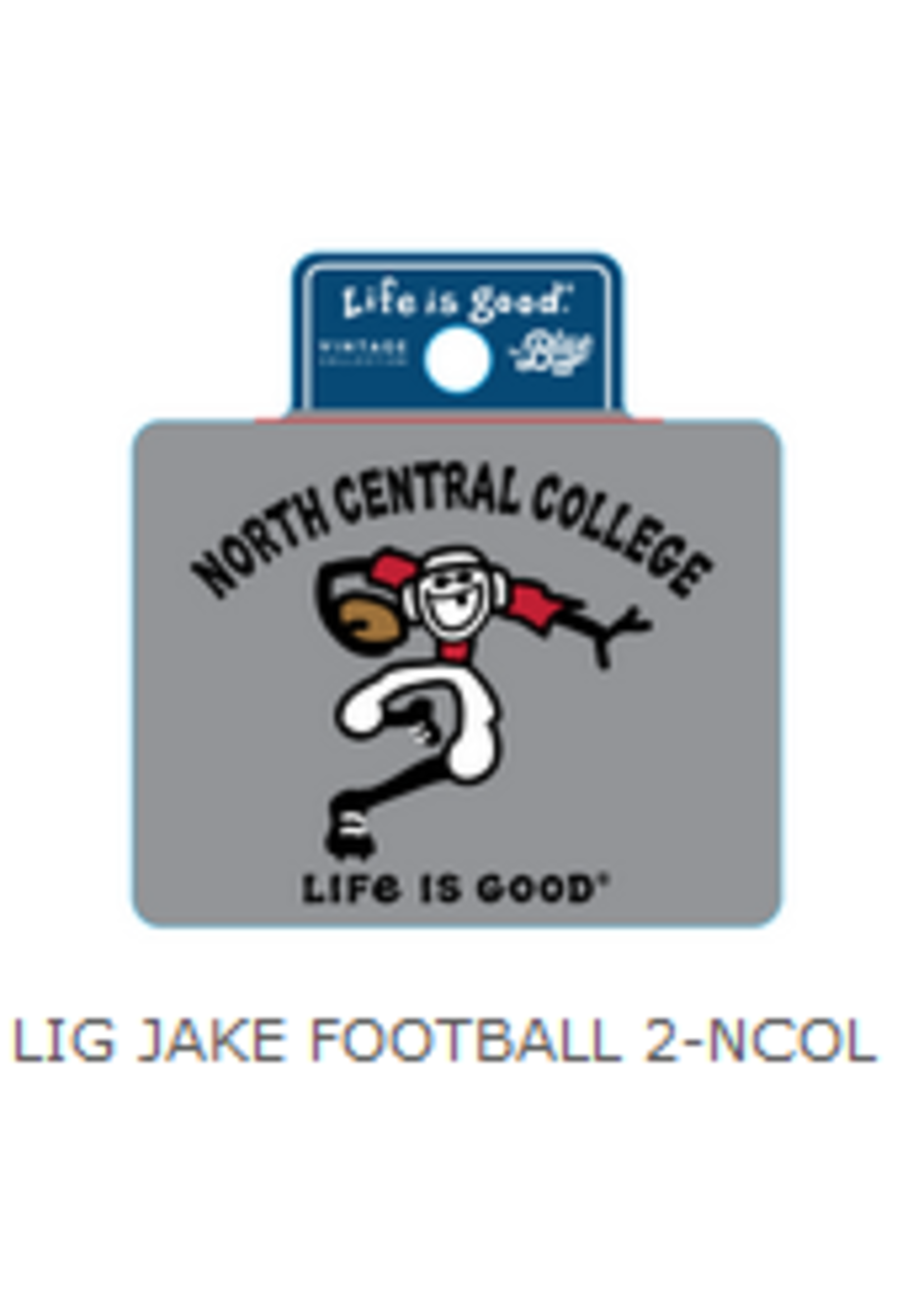Life is Good Life is Good Jake Football Sticker #2