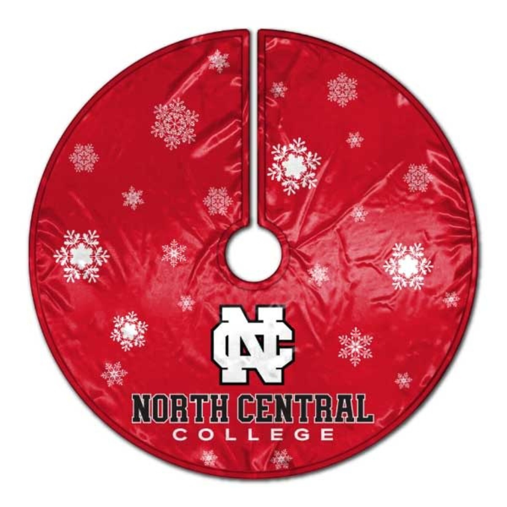 Sewing Concepts North Central College 56 Inch Snowflake design tree skirt