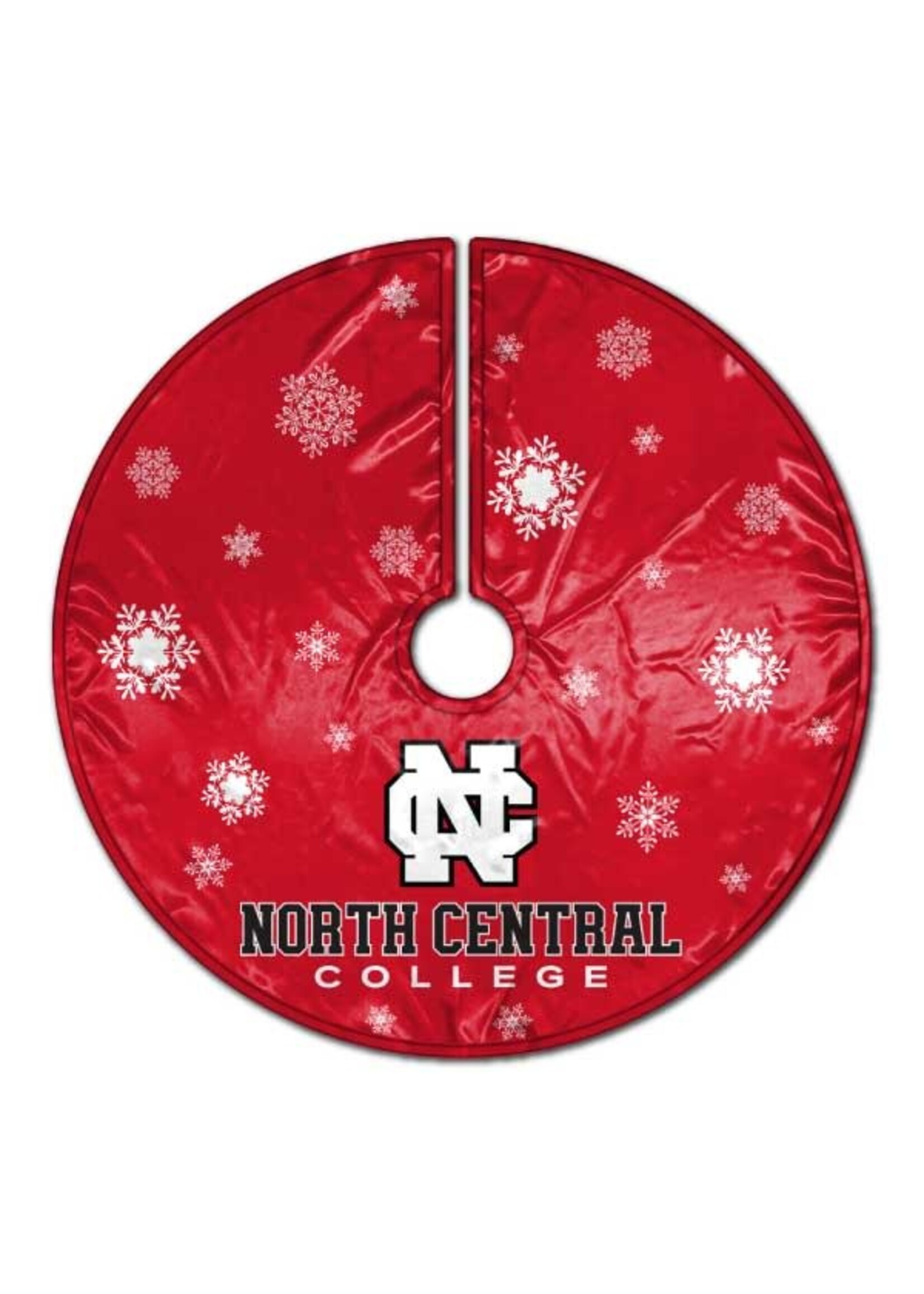 Sewing Concepts North Central College 56 Inch Snowflake design tree skirt