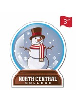 Sewing Concepts North Central College 3 Inch Snow globe magnet