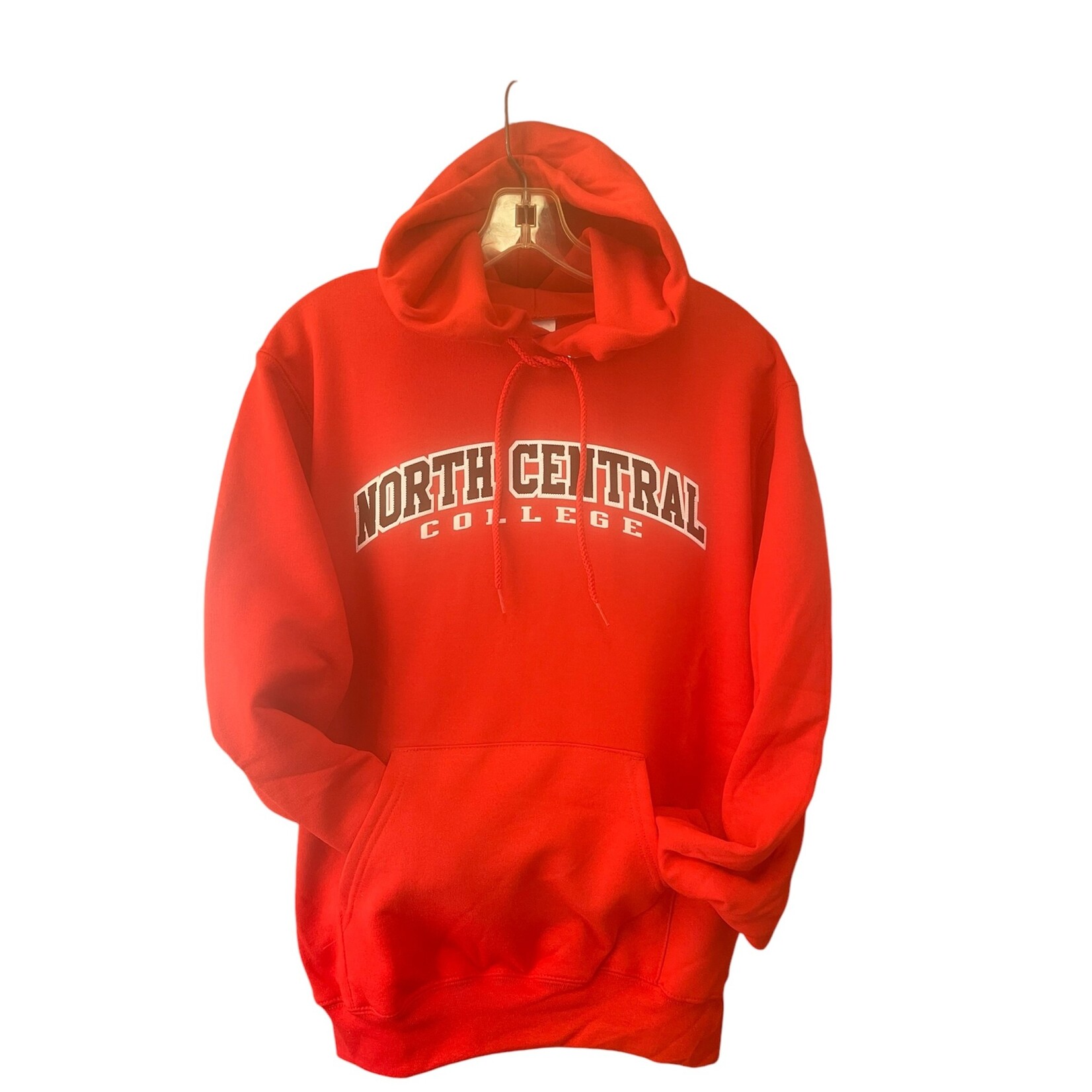 Champion Champion Powerblend Scarlet Hood w/ black applique , white outline