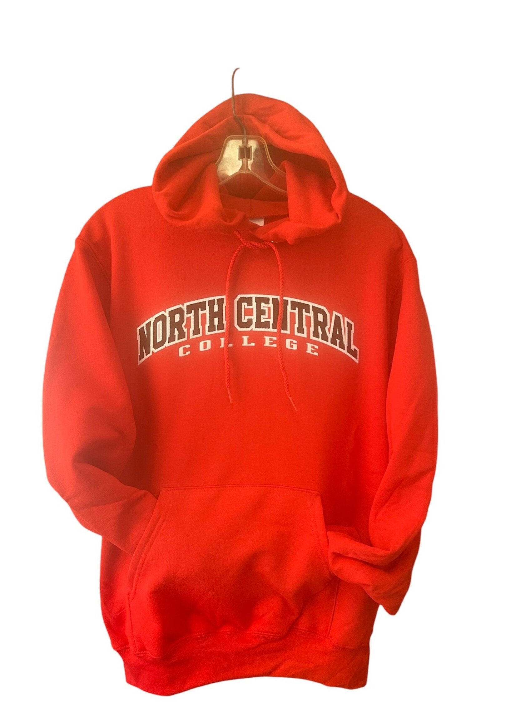 Champion Champion Powerblend Scarlet Hood w/ black applique , white outline