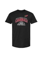 College House Name Drop Shirt in black  - Football