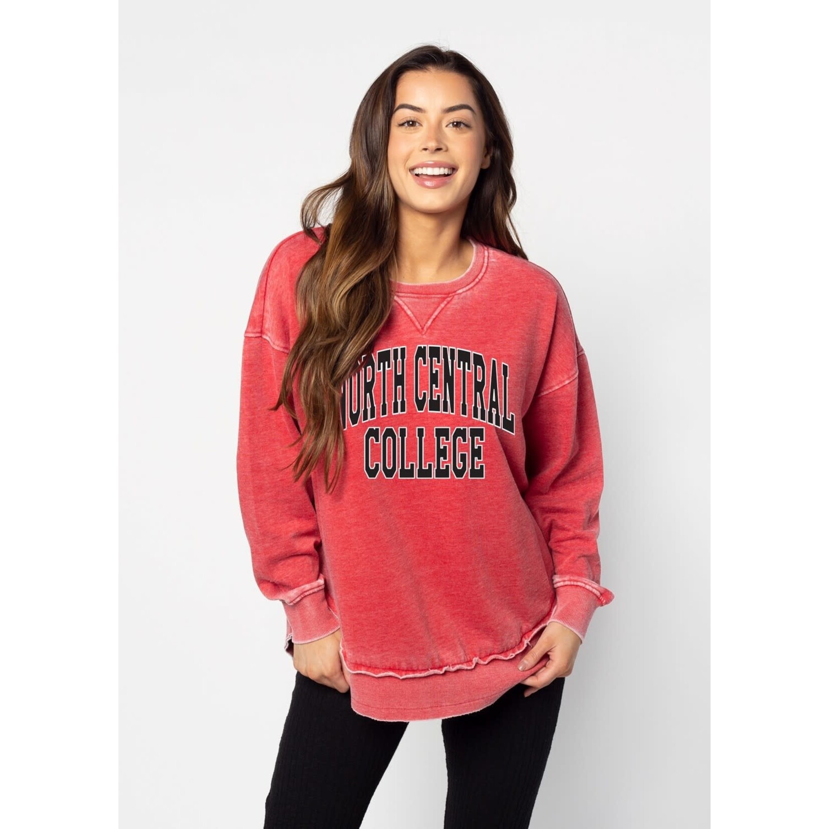 Chicka-d Chicka-d Vintage Wash Campus Pullover Crew