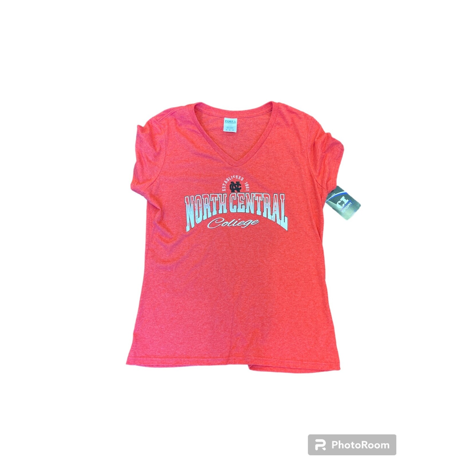 North Central College Tri blend V neck Women's Tee