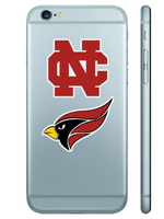 CDI Corporation North Central College Mini NC & Cardinal Head Decal Pack