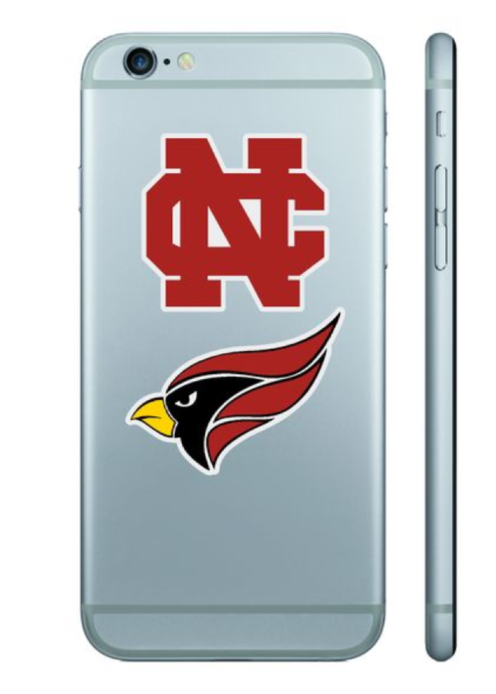 CDI Corporation North Central College Mini NC & Cardinal Head Decal Pack