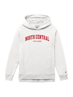 League / Legacy League Womens Hood PFW210 White NCC Red w/off white