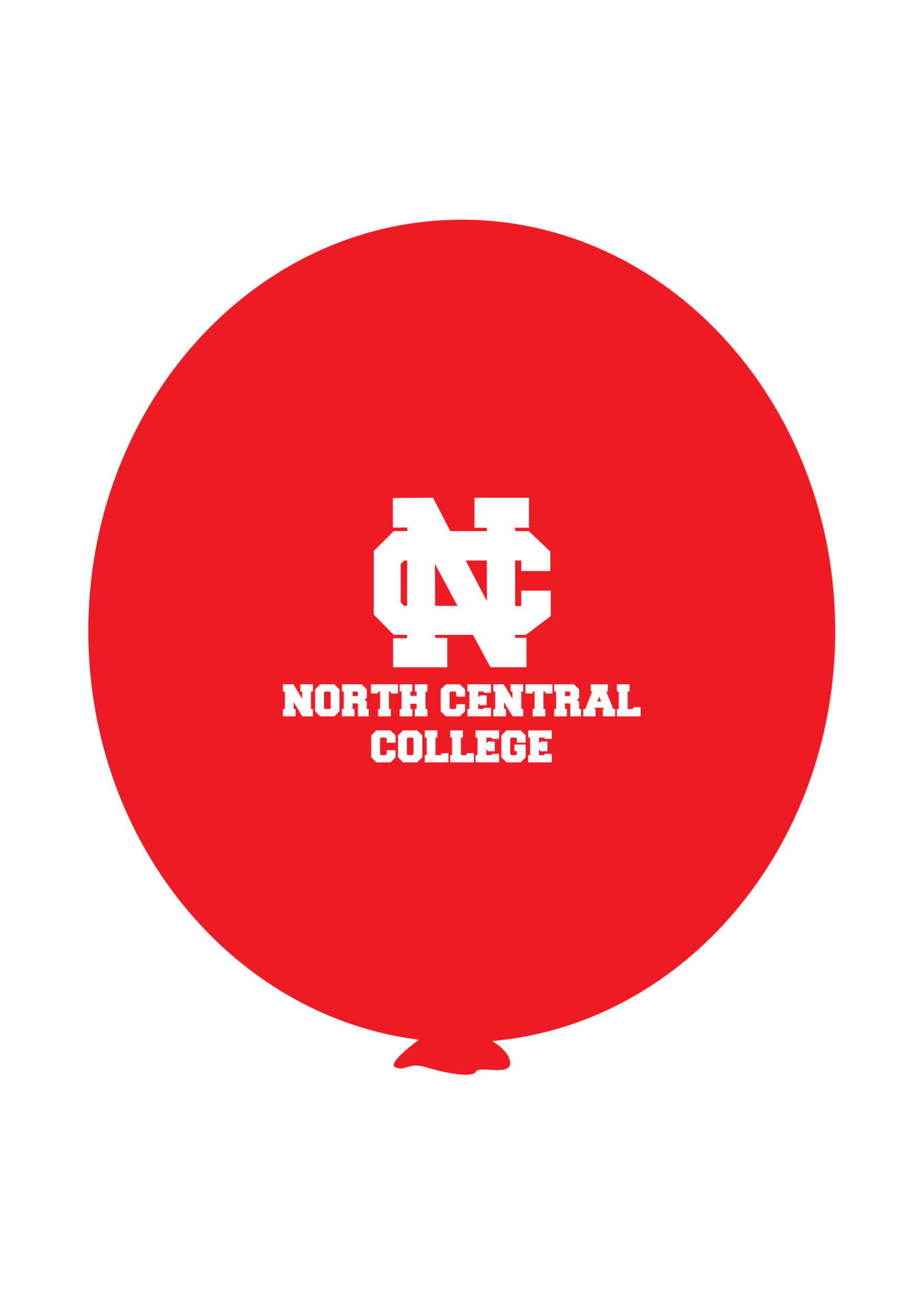 Neil Enterprises North Central College 10 pc  Red and White Balloons