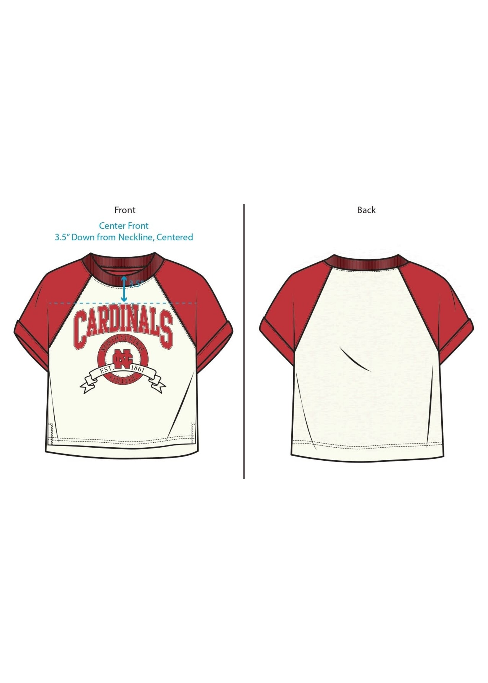 Chicka-d Chicka-d Kick-Off Raglan Tee