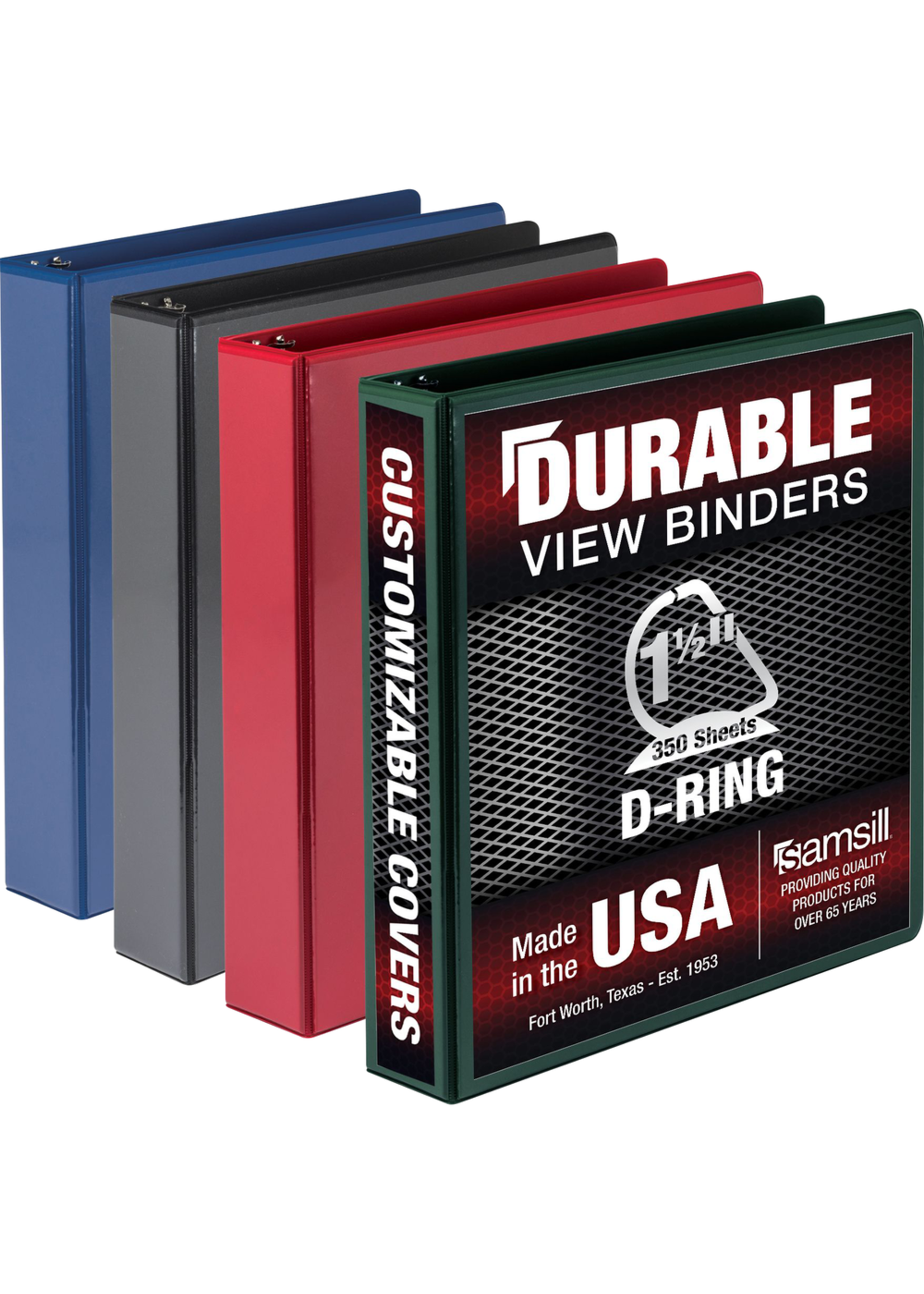 Samsill Samsill Durable D-Ring View Binder Asst 1.5in, sold separately