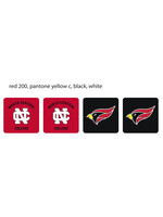 Sewing Concepts North Central College 4-pack 3" Coaster Set