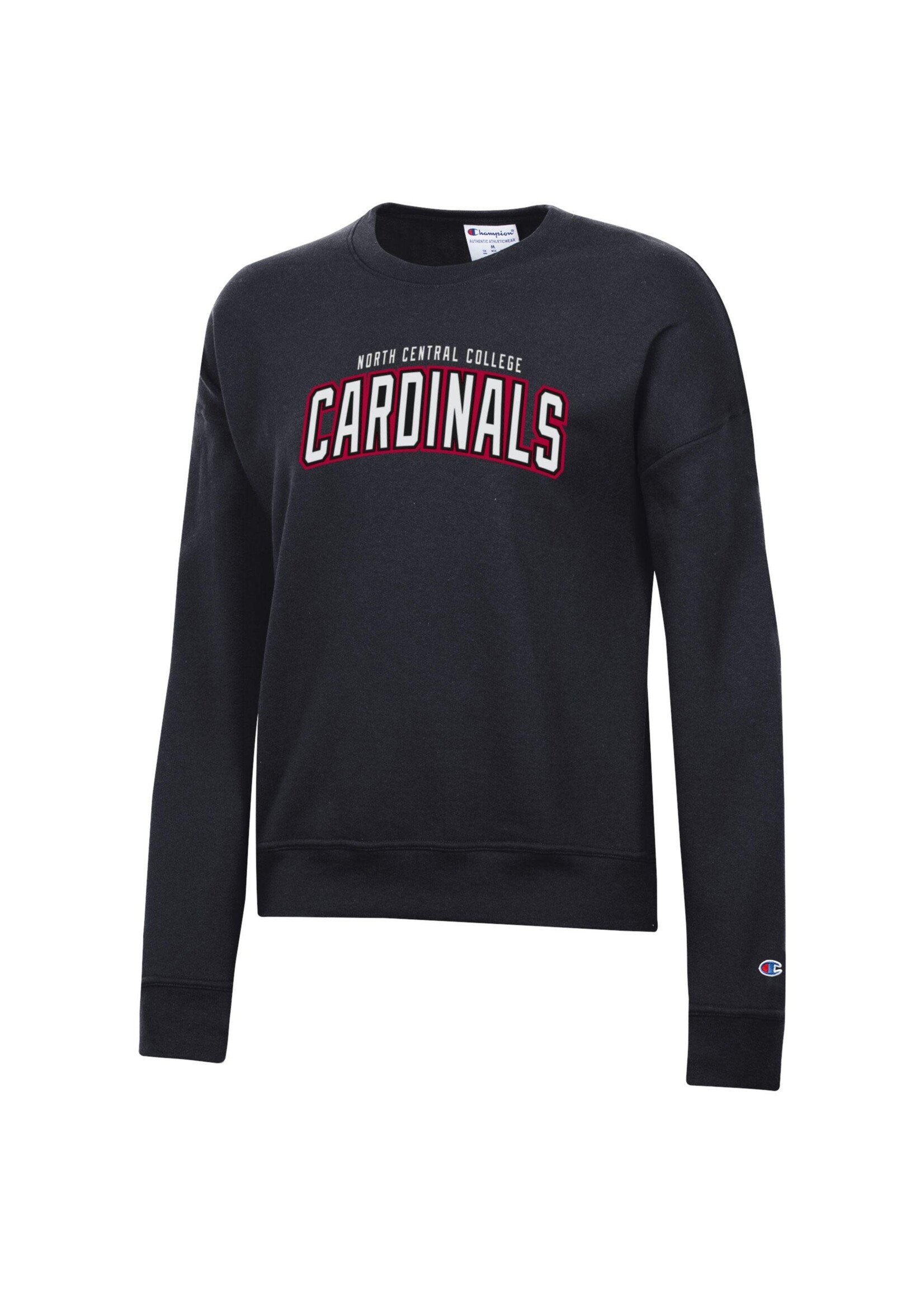 Champion Champion Women's Powerblend Crew  w/ Cardinals in Glitter