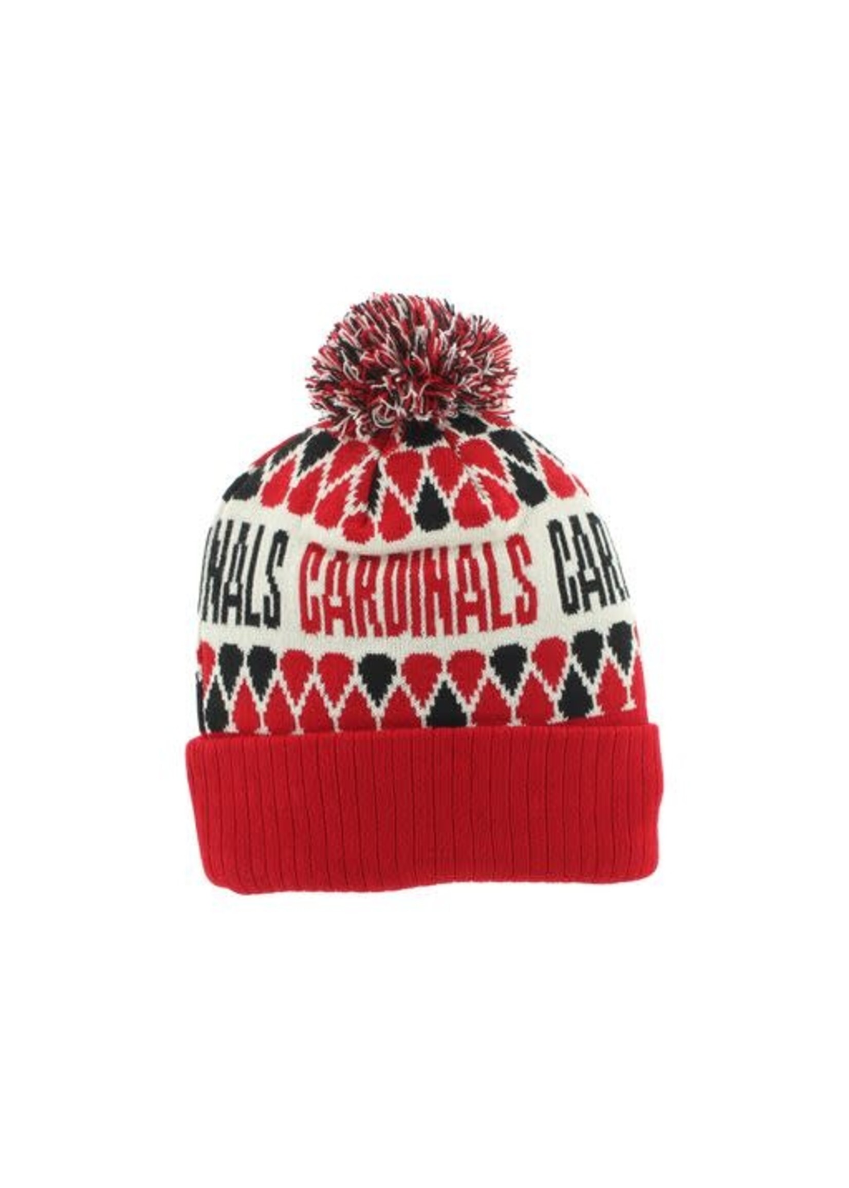 Zephyr Zephyr Nifty Jacquard Knit Cardinals w/Pom