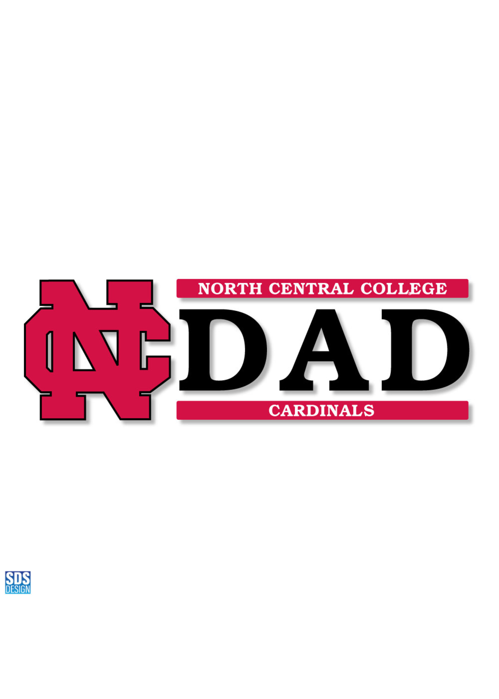 SDS Designs SDS Design 6" North Central College Vinyl Decal