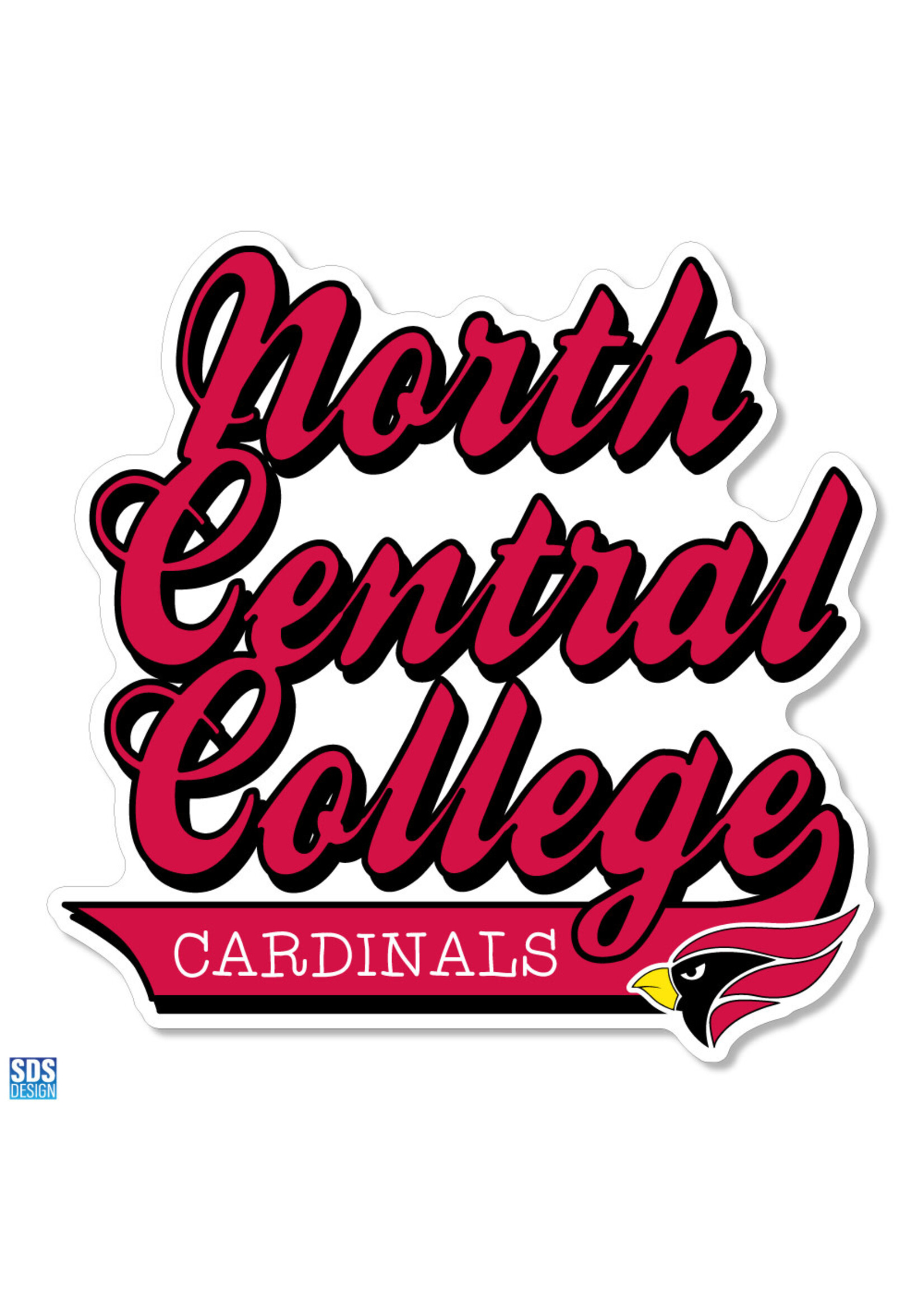 SDS Designs SDS Design 3" North Central College Vinyl Decal