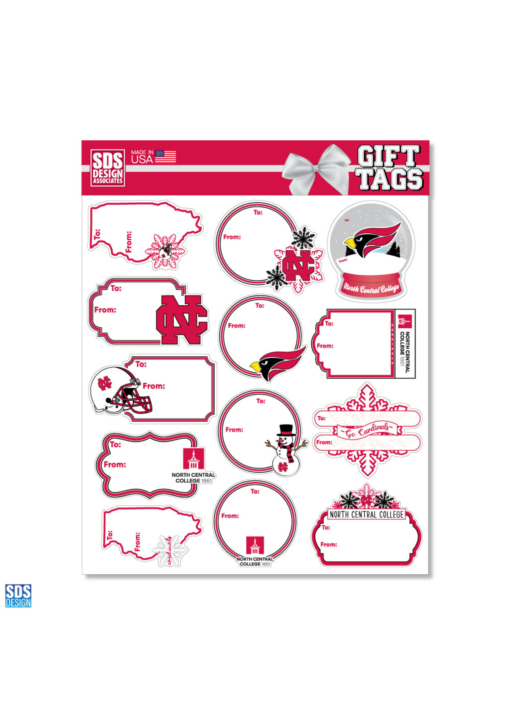 SDS Designs SDS Designs North Central College Gift Tags