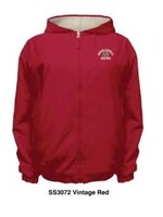 Summit Summit  Vintage Red/ Oatmeal Rain Full Zip Reversible Jacket