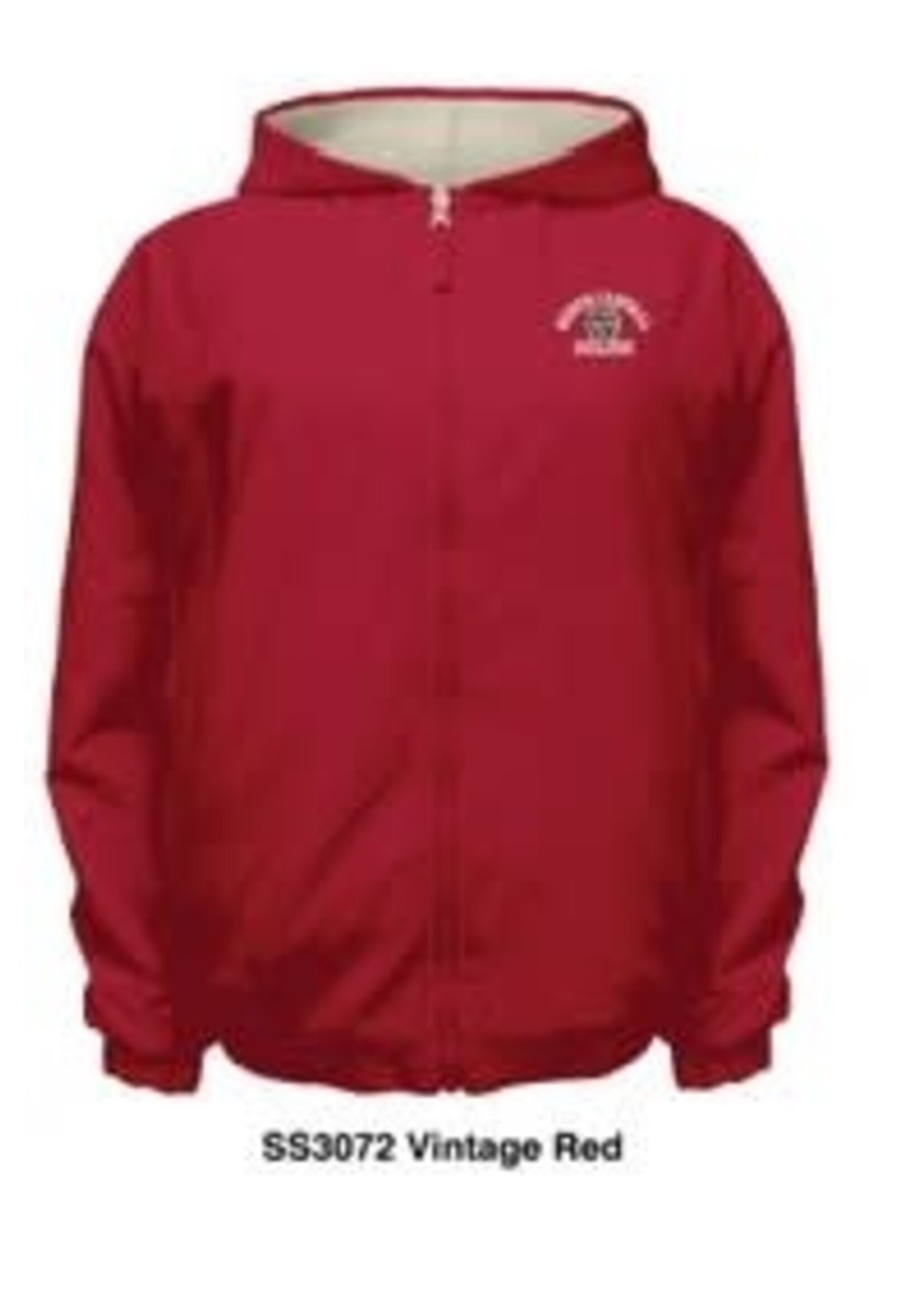 Summit Summit  Vintage Red/ Oatmeal Rain Full Zip Reversible Jacket