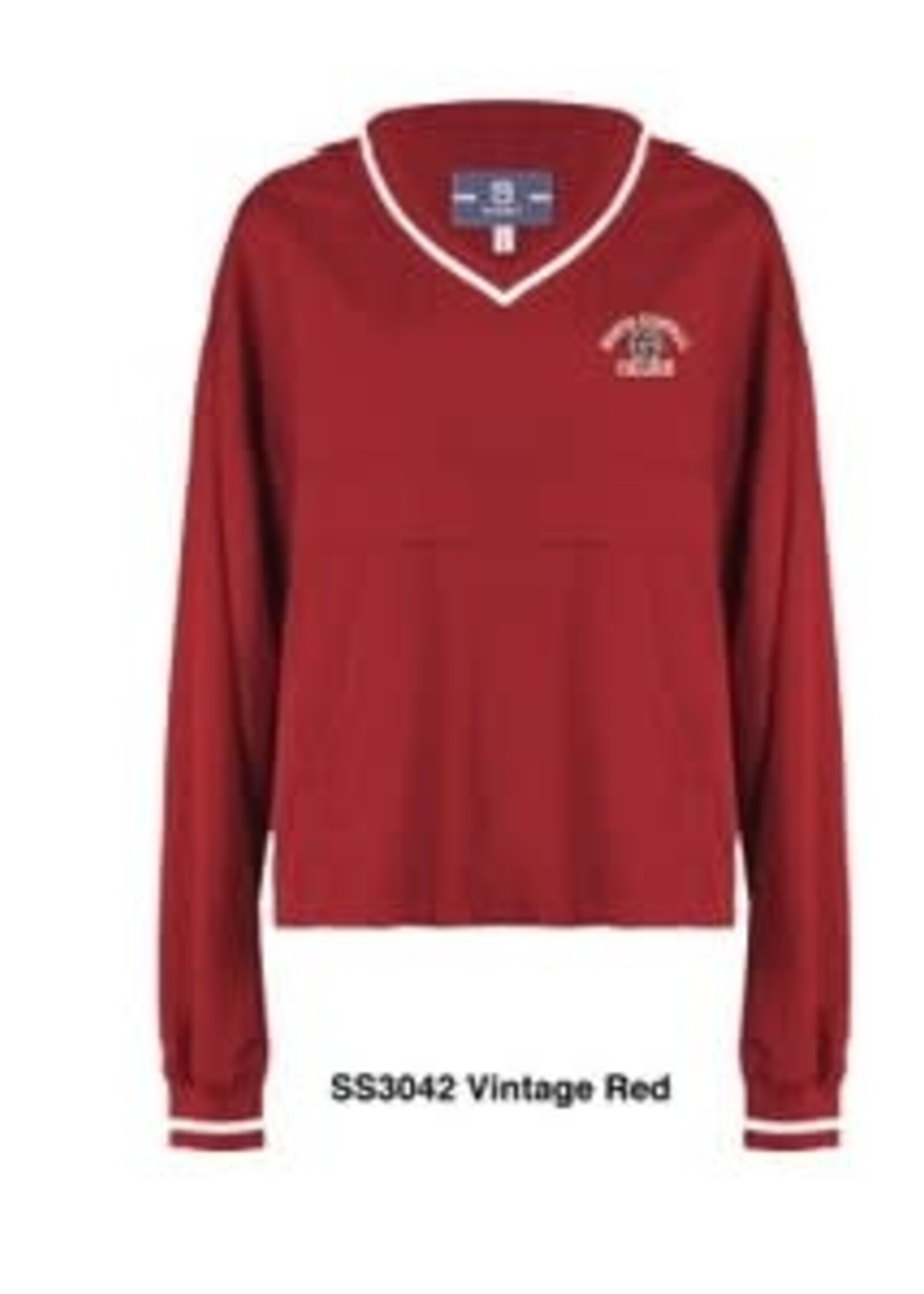 Summit Summit  Vintage Red Rain V-Neck Pullover