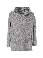 Summit Summit Black Flecked Double Plush Wearable Blanket Hoodie