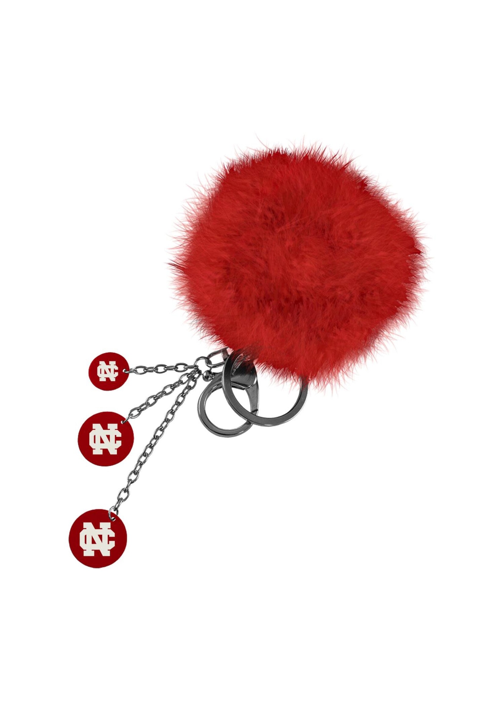 LXG Red Puffball Key Chain w/ NC