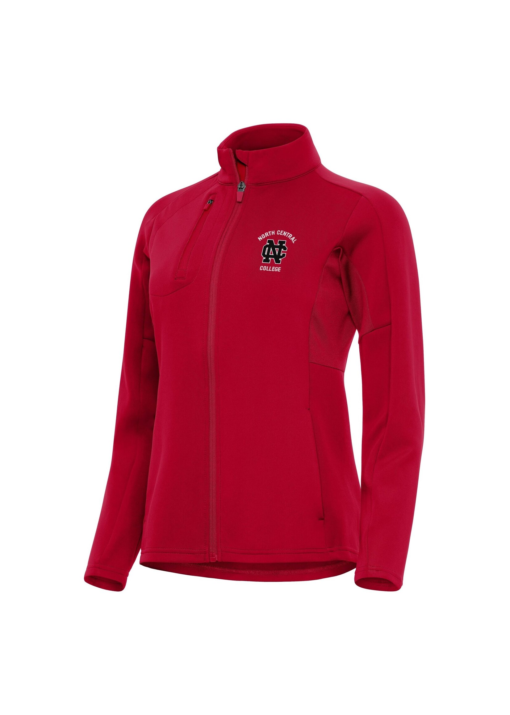 Antigua Antigua Women's Generation 4.0 inch logo Full zip Dk Red