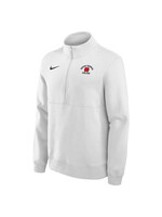 Nike Nike Club Fleece 1/2 Zip White w/ embroidered logo