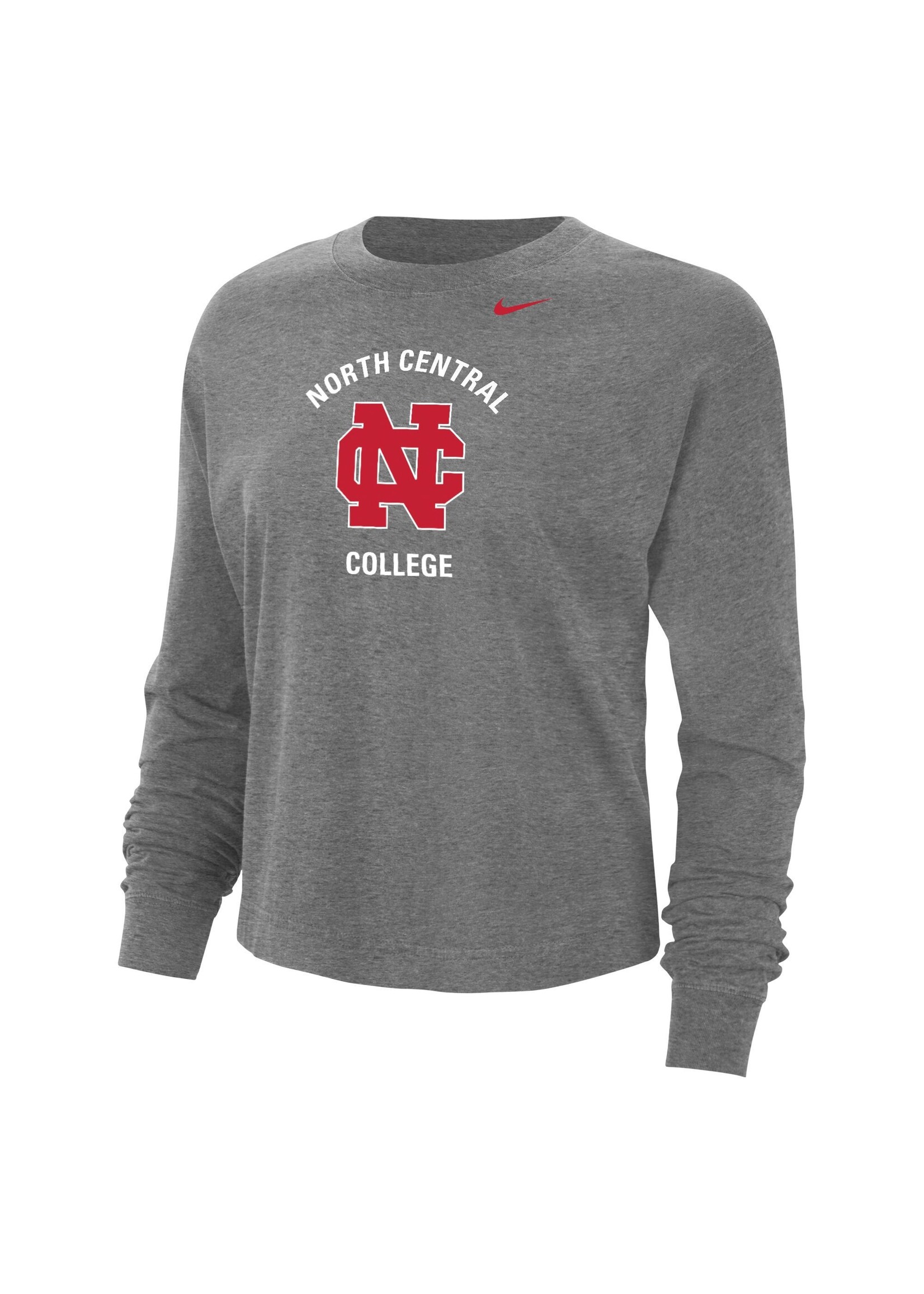 Nike Women's Nike Long Sleeve  Cotton Boxy Tee Dk Heather