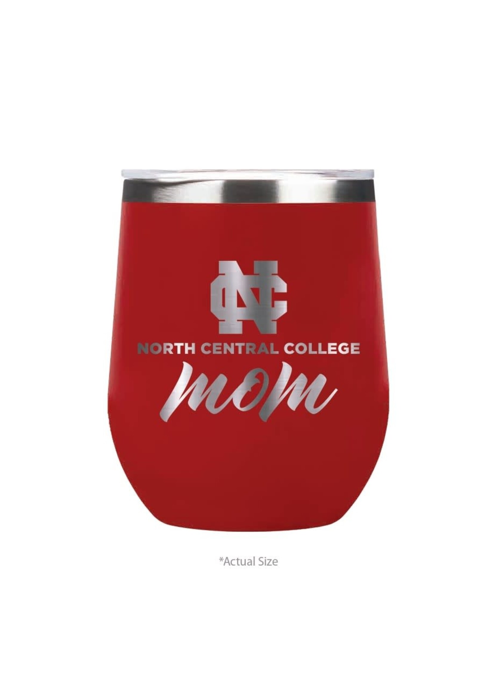 Corkcicle Corkcicle 12oz Stemless wine  w/ North Central College Mom laser engraved
